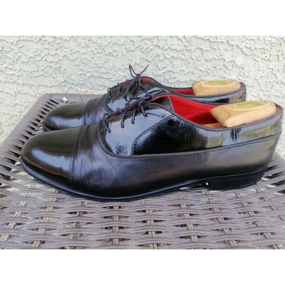 Daniele Ferradini Men\'s Size 11 M Black‎ Leather Cap Toe